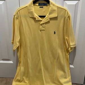 Polo Ralph Lauren yellow classic fit shirt large